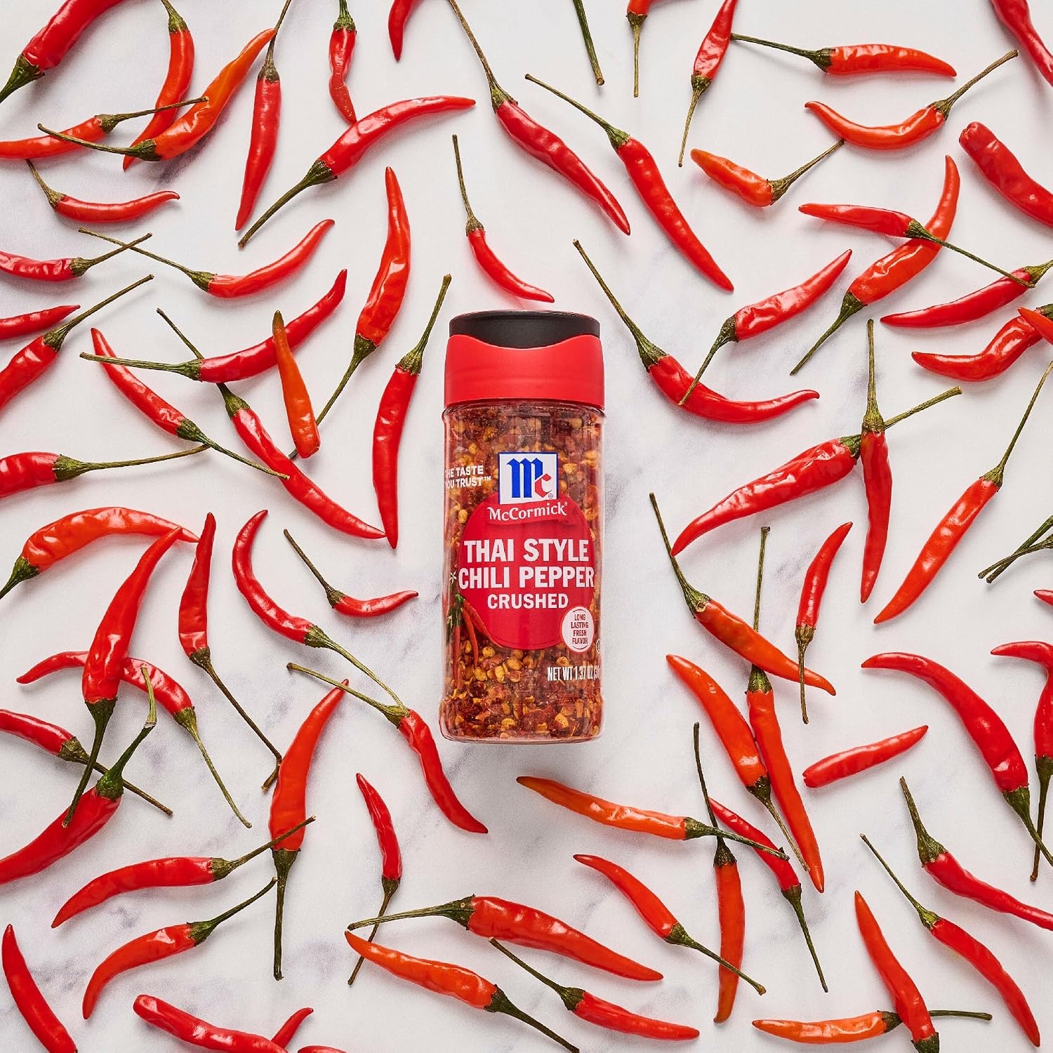 image:imageMcCormick Thai Style Chili Pepper Crushed For Pasta StirFry Salad Dressing Marinade Drunken Noodles Pad Thai and More 137 ozThai Style Chili Pepper