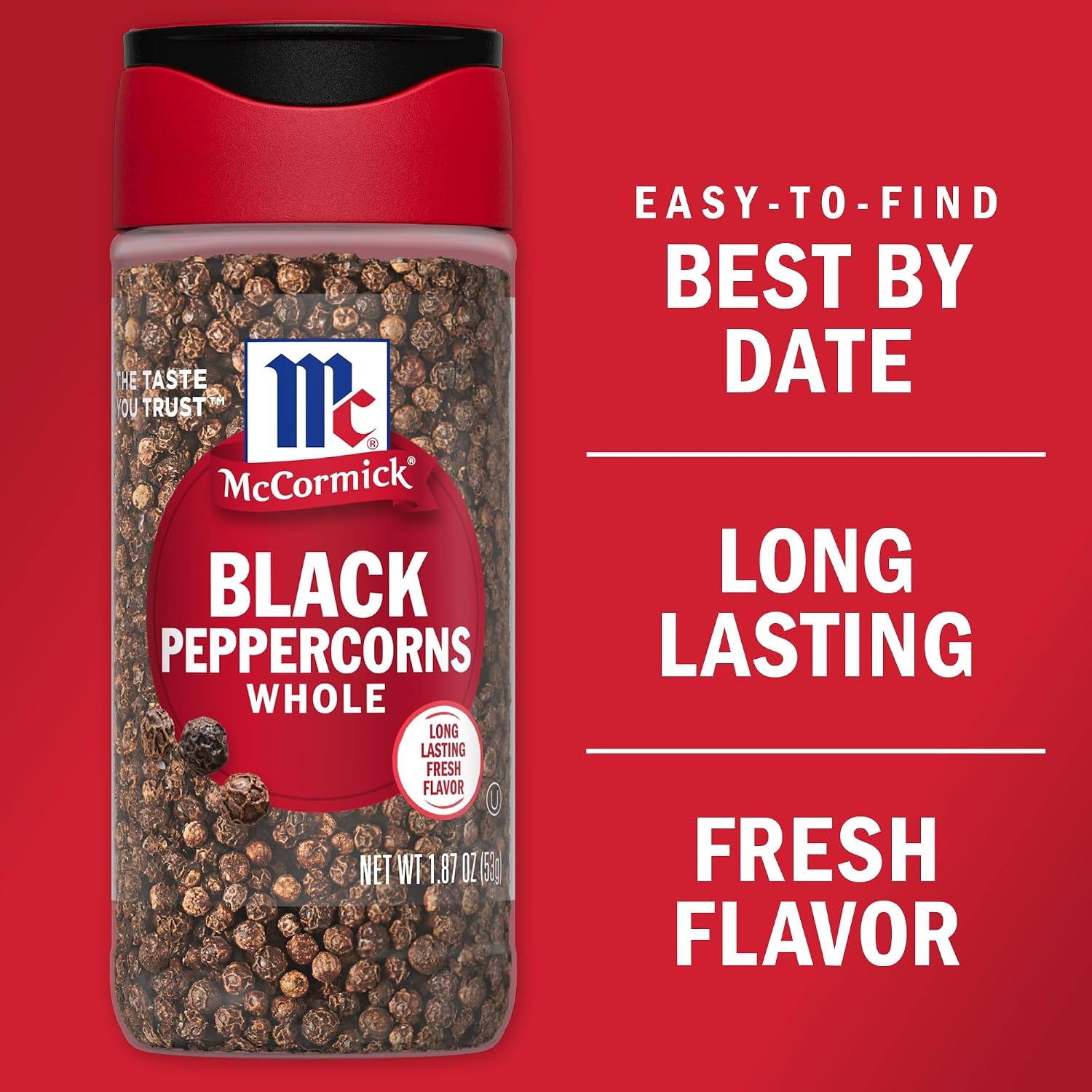 image:imageMcCormick Whole Black Peppercorns 35 oz187 Ounce Pack of 1