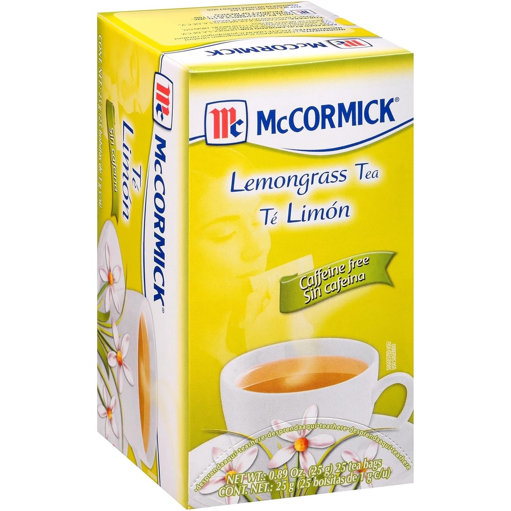 image:imageMcCormick 25 Count Caffeine Free Lemongrass Tea Bags 089 oz Pack of 6089 Ounce Pack of 6