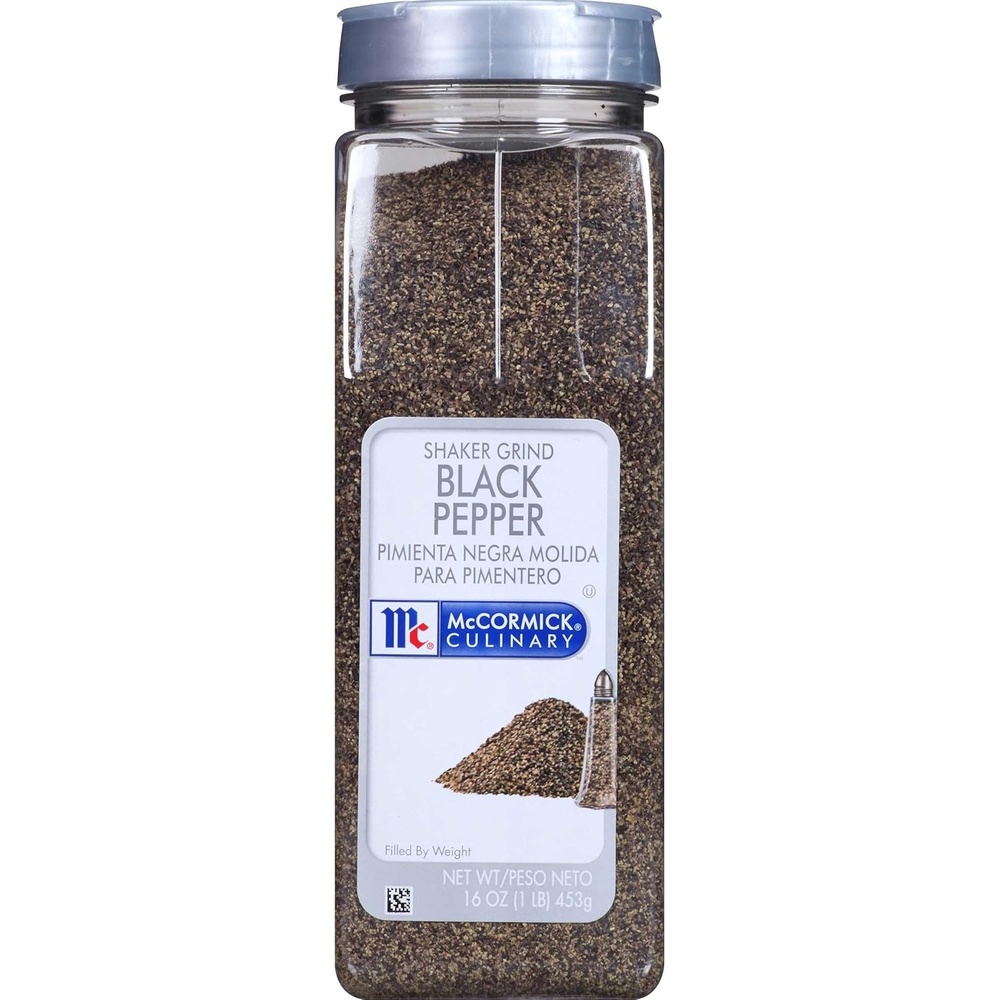 image:imageMcCormick Black Pepper Pure Ground Non GMO HandHarvested Enjoy Distinctive Pepper Flavor While Cooking amp Tableside 16 oz16 Ounce Pack of 6