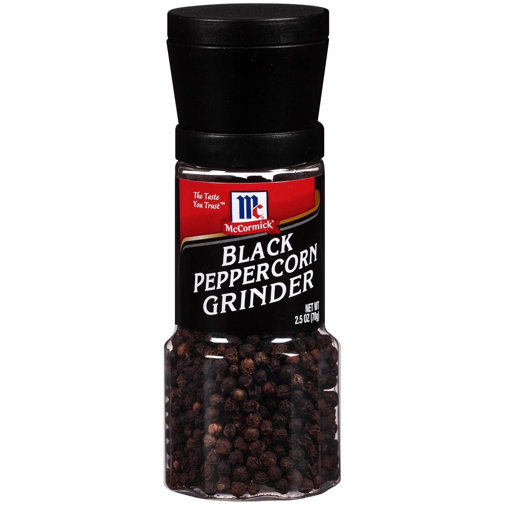 image:imageMcCormick Black Peppercorn Grinder For Freshly Ground Pepper While Cooking amp Tableside 25 oz25 Ounce Pack of 12