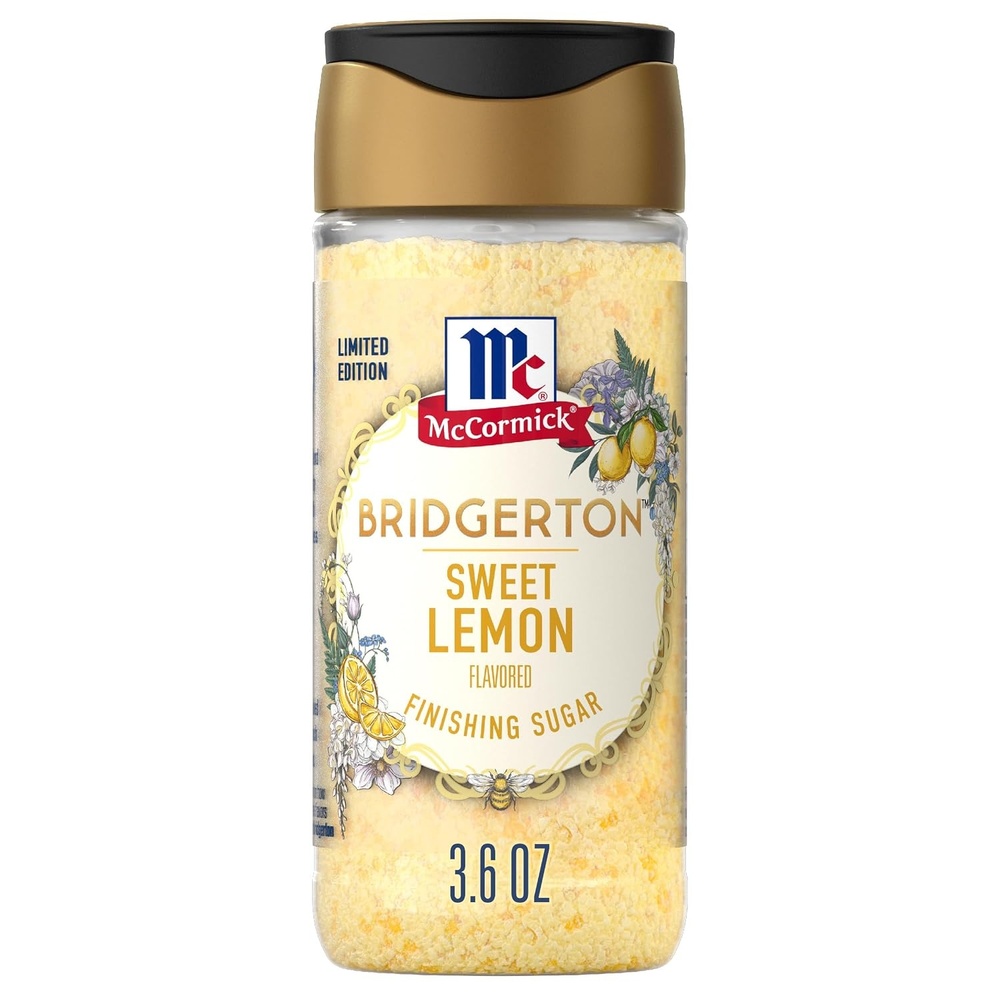 image:imageMcCormick Bridgerton Finishing Sugar Sweet Lemon Limited Edition Exquisite Lemon Flavor For Elevating Baked Goods and Beverages Garnishing and More 36 oz36 Ounce Pack of 1