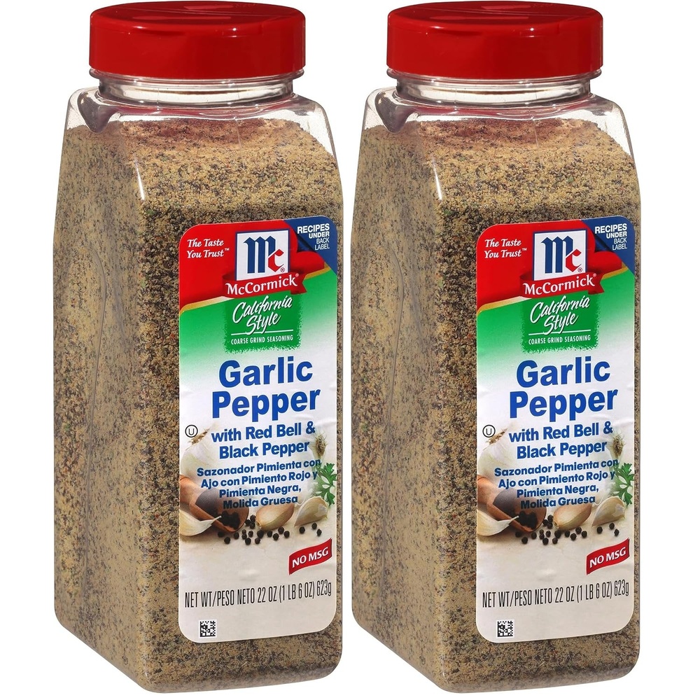 image:imageMcCormick California Style Garlic Pepper with Red Bell amp Black Pepper Coarse Grind Seasoning 22 oz137 Pound Pack of 2