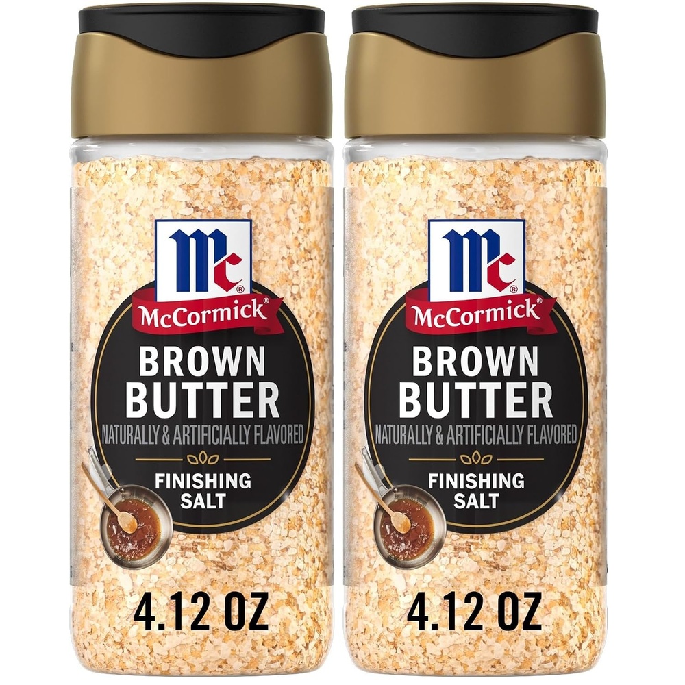 image:imageMcCormick Finishing Salt Brown Butter Sea Salt amp Nutty Aromatic Flavor For Baked Goods Desserts Ice Cream amp Pasta Kosher 412 oz412 Ounce Pack of 2