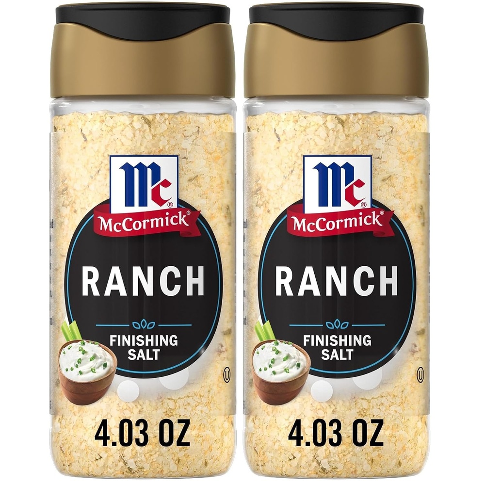 image:imageMcCormick Finishing Salt Ranch Savory Flavor amp Cool Tanginess Onion Garlic amp Chives For Fries Popcorn Veggies Chicken Dips amp Dressings No Colors from Artificial Sources Kosher 403 oz403 Ounce Pack of 2