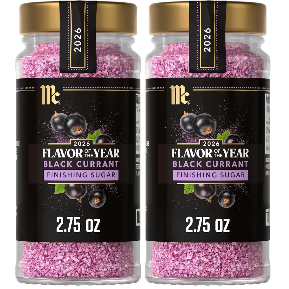 image:imageMcCormick Finishing Sugar Black Currant 2026 Flavor of the Year Rimming amp Baking Sugar For Dessert Ice Cream Muffins Cupcakes Pie Cocktails Fruit and More 275 oz275 Ounce Pack of 2