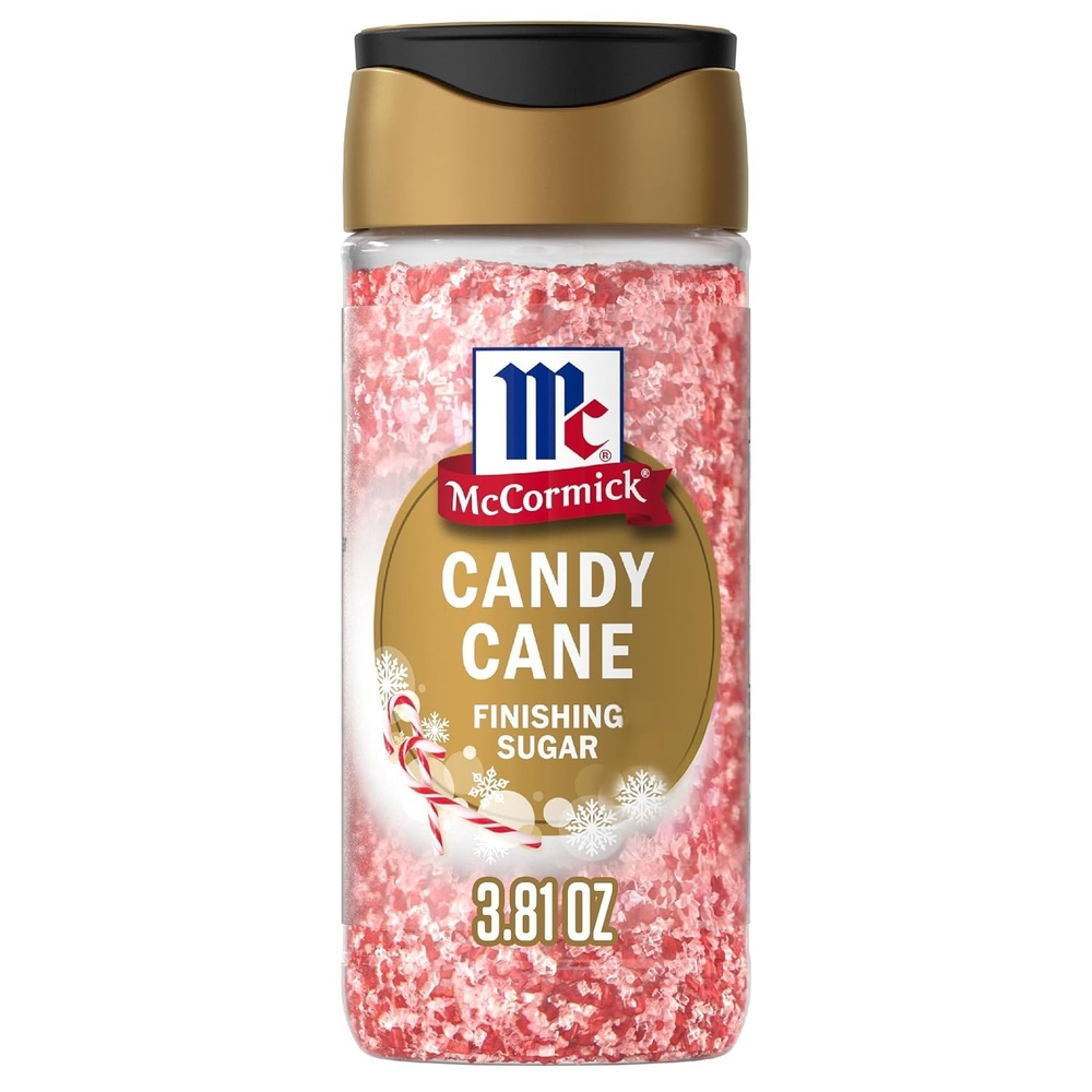 image:imageMcCormick Finishing Sugar Candy Cane Limited Edition Sweet Peppermint Iconic Holiday Flavor For Hot Chocolate Chocolate Fudge Bark Cocktails and More 381 ozPeppermint