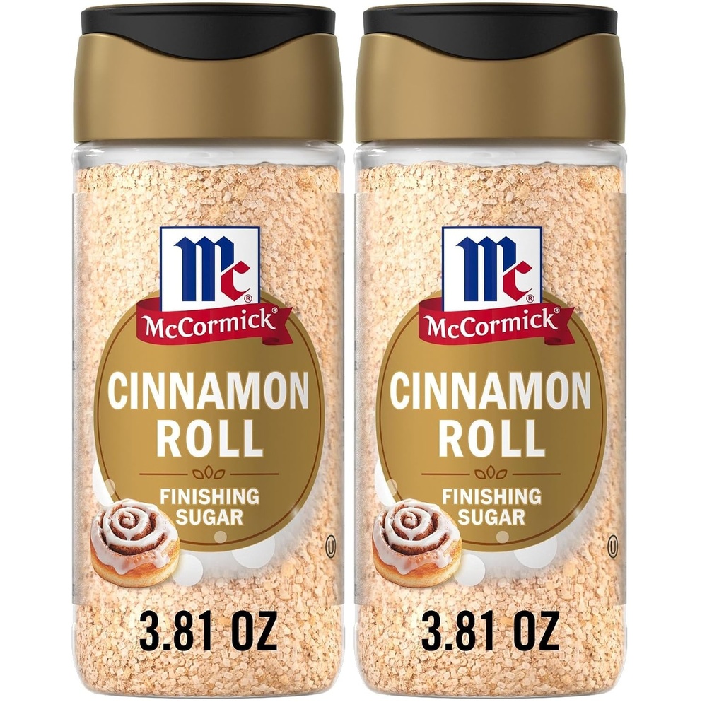 image:imageMcCormick Finishing Sugar Cinnamon Roll Blend of Cinnamon and Warm Spices Delicious on French Toast Oatmeal Muffins amp Cookies Great Addition to Coffee and Other Warm Beverages 381 oz381 Ounce Pack of 2