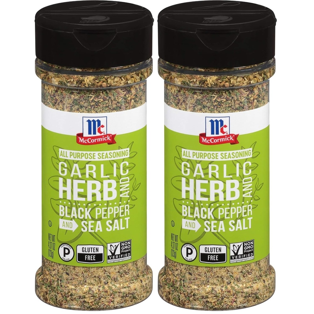image:imageMcCormick Garlic Herb and Black Pepper and Sea Salt All Purpose Seasoning 437 oz437 Ounce Pack of 2