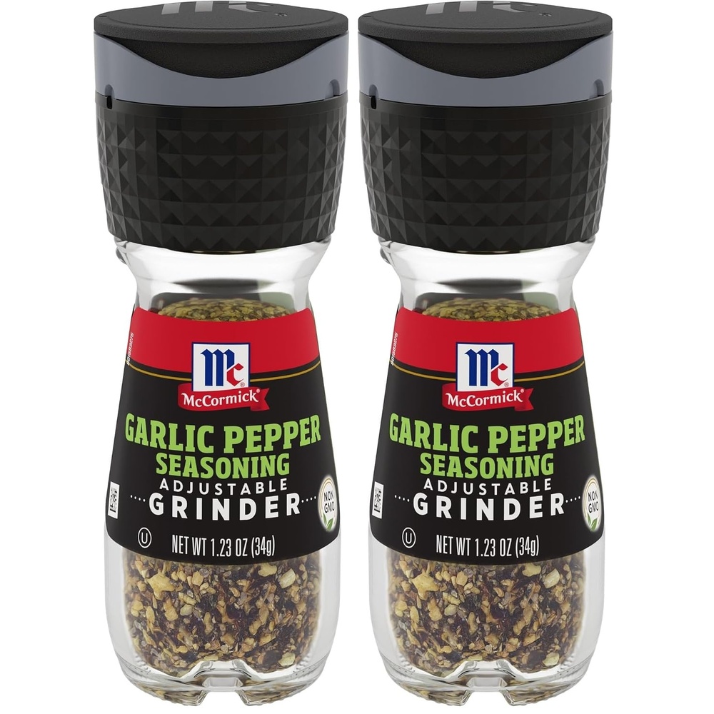 image:imageMcCormick Garlic Pepper Seasoning Grinder 123 oz Pack of 6123 Ounce Pack of 2