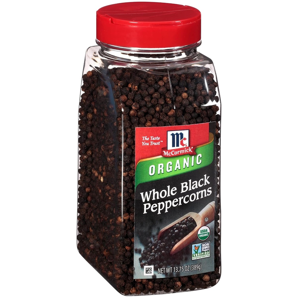 image:imageMcCormick Organic Whole Black Peppercorns 1375 oz