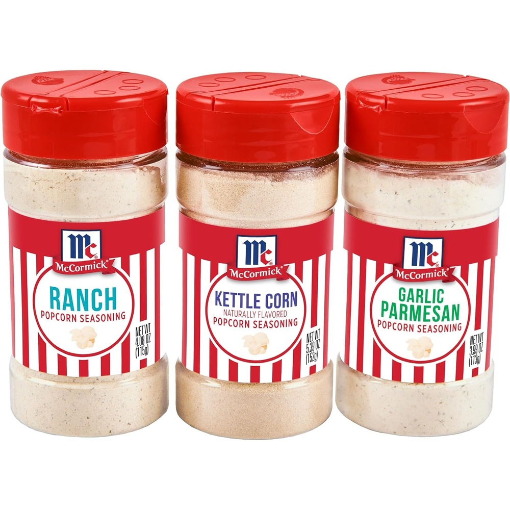 image:imageMcCormick Popcorn Seasoning Variety Pack Garlic Parmesan Ranch and Kettle Corn 1346 oz