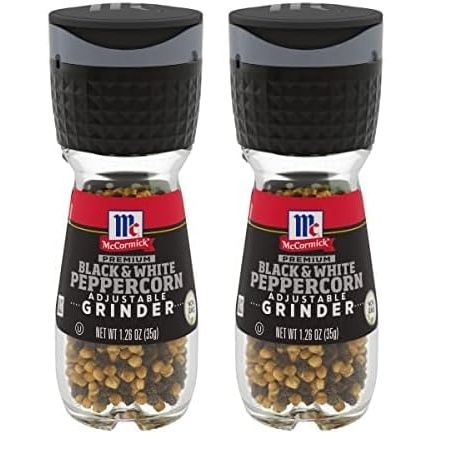image:imageMcCormick Premium Black amp White Peppercorn Adjustable Grinder 126 oz Pack of 6126 Ounce Pack of 2