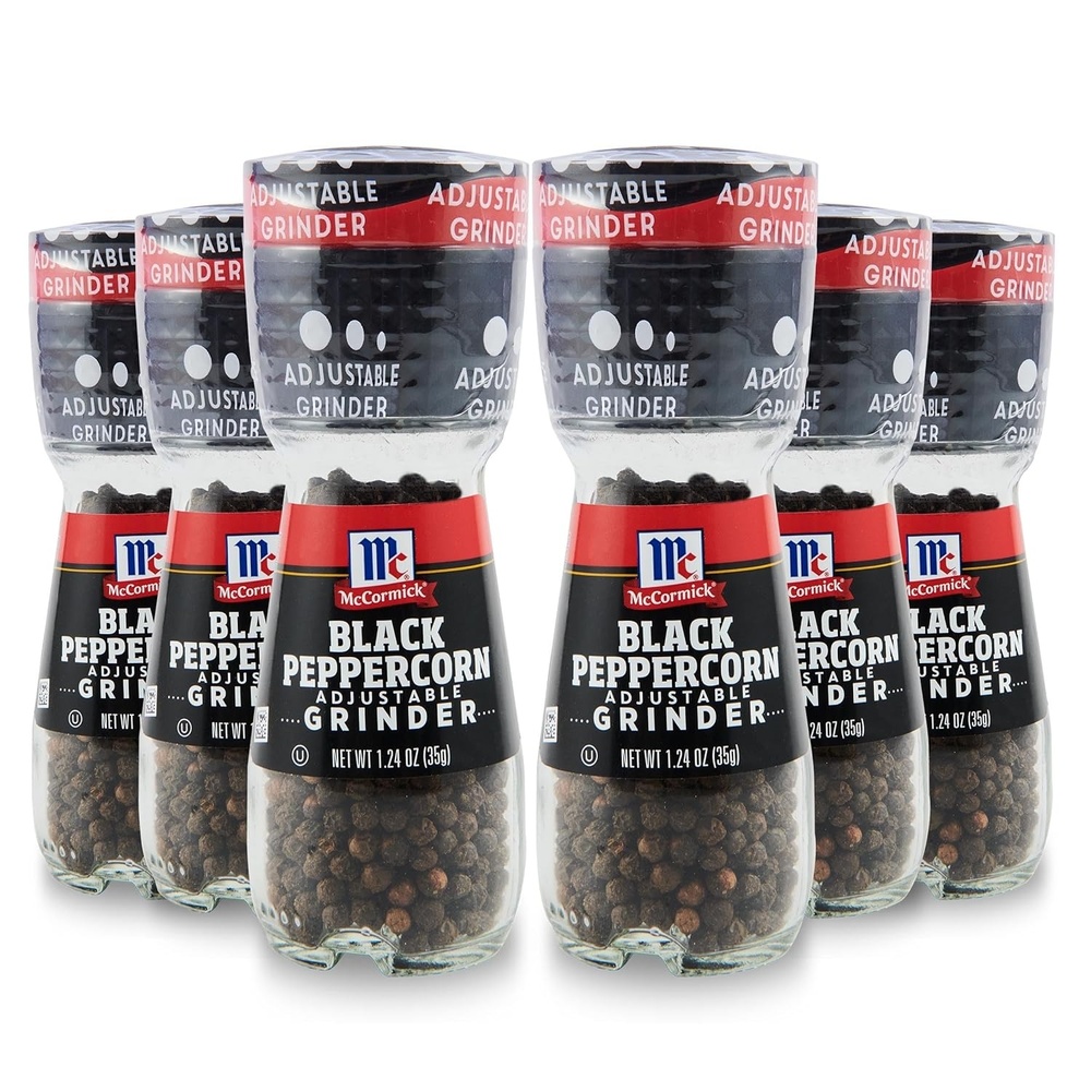 image:imageMcCormick Sea Salt Grinder 212 oz Pack of 6 One 6 Pack of 212 Ounce Glass Bottles of Mediterranean Sea Salt Best for Tabletop Use124 Ounce Pack of 6
