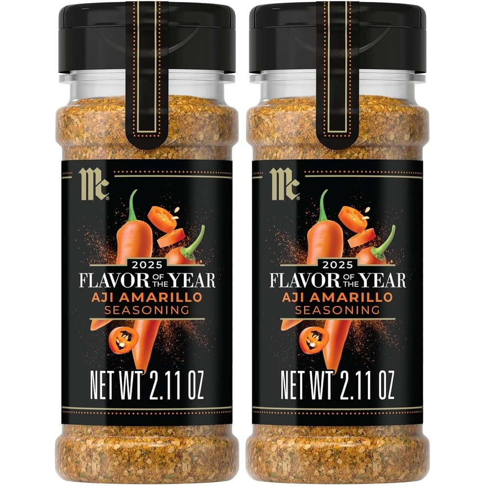image:imageMcCormick Seasoning Aji Amarillo 2025 Flavor of the Year Blend of Tropical amp Smoky Notes with Medium Chile Heat For Seafood Fish Veggies Poultry Sauces Salsa and More 211 oz211 Ounce Pack of 2