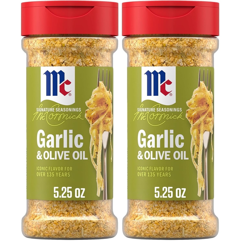 image:imageMcCormick Seasoning Garlic amp Olive Oil Signature Seasonings Savory Blend of Bold Garlic amp Rich Olive Oil Shake On For Pastas Roasted Proteins Vegetables Sauces Dressings amp More 525 oz525 Ounce Pack of 2