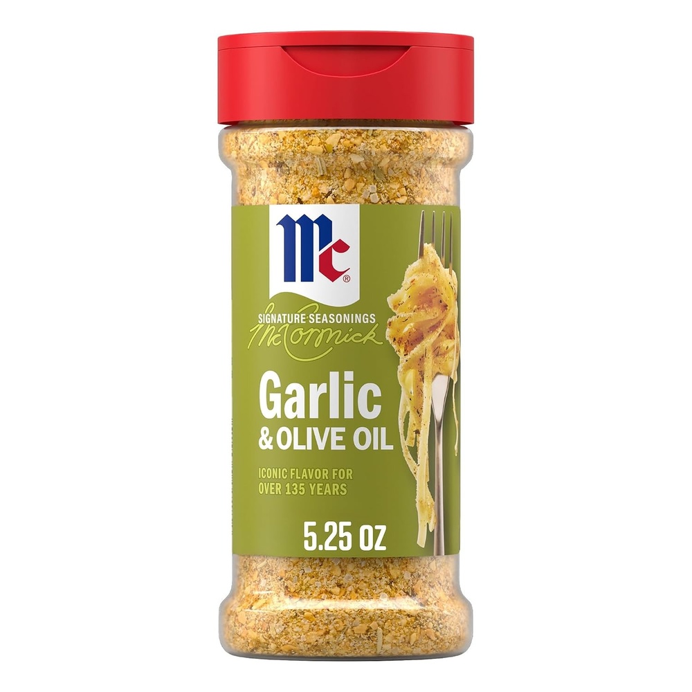 image:imageMcCormick Seasoning Garlic amp Olive Oil Signature Seasonings Savory Blend of Bold Garlic amp Rich Olive Oil Shake On For Pastas Roasted Proteins Vegetables Sauces Dressings amp More 525 oz525 Ounce Pack of 1