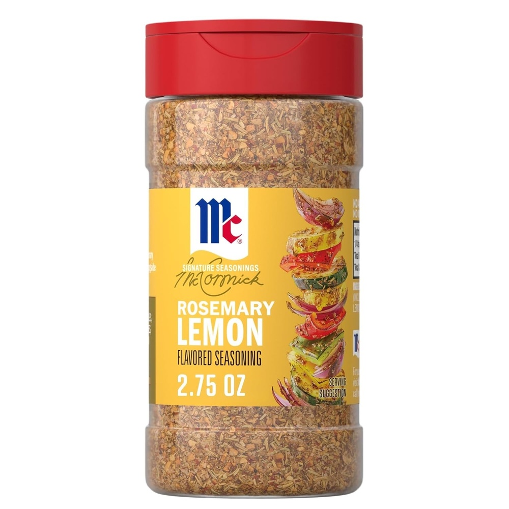 image:imageMcCormick Seasoning Rosemary Lemon Signature Seasonings Herbal Blend with Bright Flavor Shake On For Roasted Veggies Pasta amp Rice Dishes No Artificial Flavors No MSG Added 275 oz