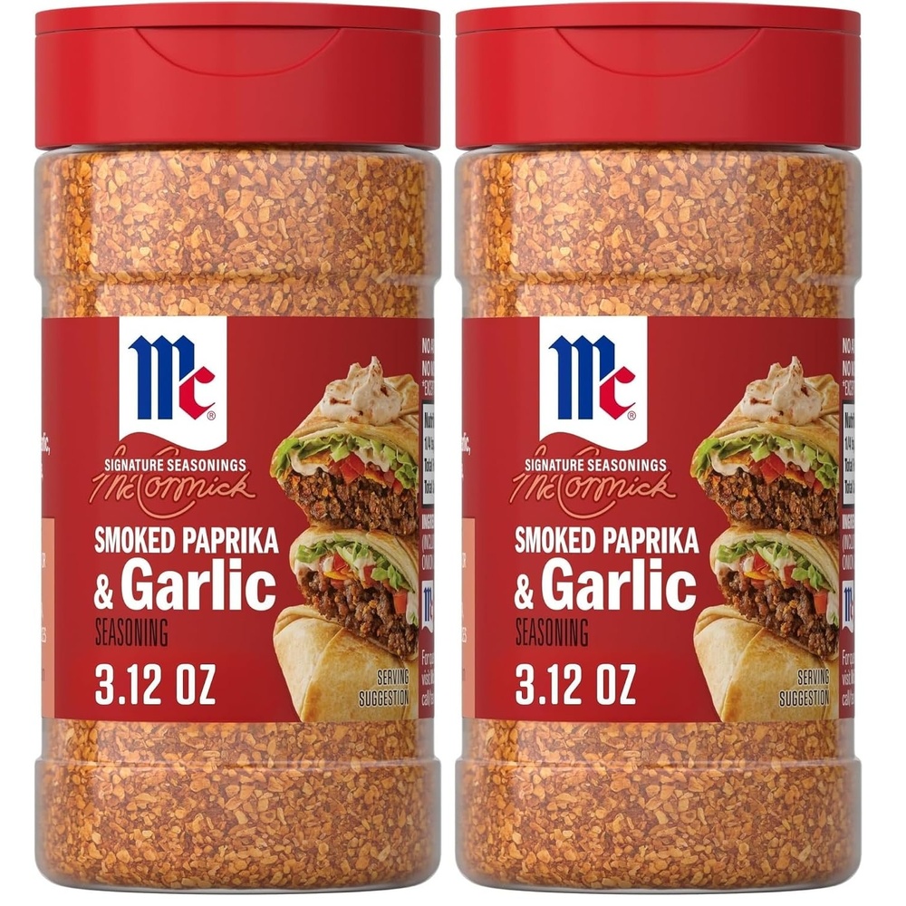 image:imageMcCormick Seasoning Smoked Paprika amp Garlic Signature Seasonings Mix of Garlic Smoked Paprika amp Onion Shake On For Roasted Chicken Veggies amp Pasta No Artificial Flavors No MSG Added 312 oz312 Ounce Pack of 2