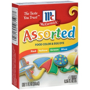 McCormick Assorted Food Colors & Egg Dye, 1.5 fl oz(0.25 Fl Oz (Pack of 48))