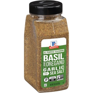 McCormick Basil and Oregano, Garlic and Sea Salt All Purpose Seasoning, 10.5 oz(10.5 Ounce (Pack of 1))