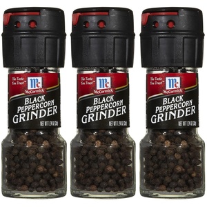 McCormick Black Peppercorn Grinder, 1.24 oz(1.24 Ounce (Pack of 3))