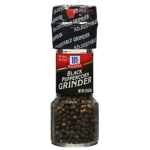 McCormick Black Peppercorn Grinder, For Freshly Ground Pepper While Cooking & Tableside, 2.5 oz(1.24 Ounce (Pack of 6))