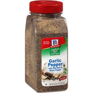 McCormick California Style Garlic Pepper with Red Bell & Black Pepper Coarse Grind Seasoning, 22 oz(1.06 Pound (Pack of 1))