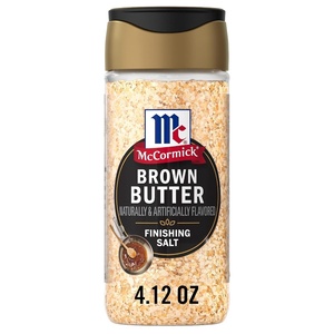 McCormick Finishing Salt, Brown Butter, Sea Salt & Nutty Aromatic Flavor, For Baked Goods, Desserts, Ice Cream & Pasta, Kosher, 4.12 oz(4.12 Ounce (Pack of 1))