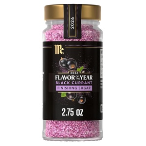 McCormick Finishing Sugar, Black Currant, 2026 Flavor of the Year, Rimming & Baking Sugar, For Dessert, Ice Cream, Muffins, Cupcakes, Pie, Cocktails, Fruit, and More, 2.75 oz(2.75 Ounce (Pack of 1))