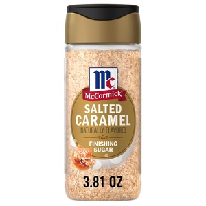 McCormick Finishing Sugar, Maple Brown Sugar, Limited Edition, Classic Flavor Pairing of Maple with Rich Brown Sugar, For Coffee, Cookies & More, 3.09 oz(Salted Caramel)