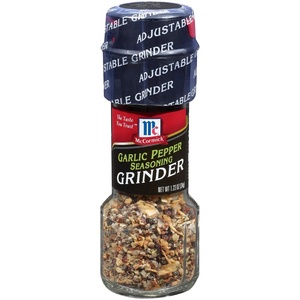 McCormick Garlic Pepper Seasoning Grinder, 1.23 oz (Pack of 6)(1.23 Ounce (Pack of 9))