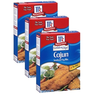 McCormick Golden Dipt Cajun Seafood Fry Mix, 10 oz(10 Ounce (Pack of 3))