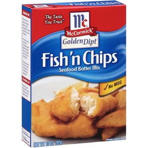 McCormick Golden Dipt Fish ‘n Chips Seafood Batter Mix, 10 oz