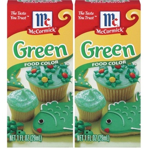 McCormick Green Food Color, 1 fl oz (Pack of 6)(1 Fl Oz (Pack of 2))