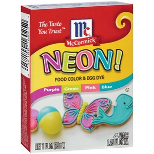 McCormick Neon Assorted Food Colors & Egg Dye, 1.5 fl oz (Pack of 8)(1 Fl Oz (Pack of 1))