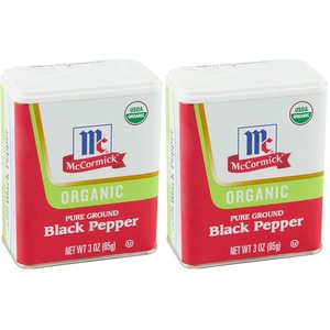 McCormick Organic Pure Ground Black Pepper, 3 Oz(3 Ounce (Pack of 2))