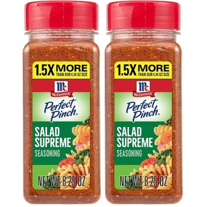 McCormick Perfect Pinch Salad Supreme Seasoning, 8.25 oz (Pack of 6)(8.25 Ounce (Pack of 2))