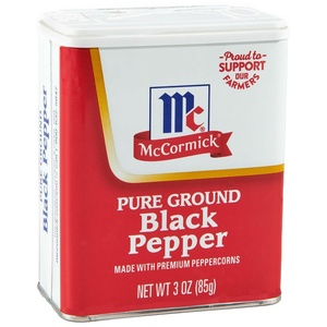 McCormick Pure Ground Black Pepper, 3 oz(3 Ounce (Pack of 12))