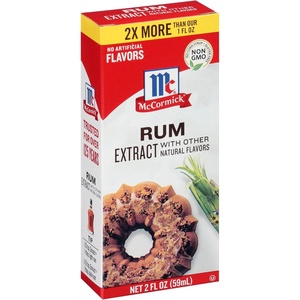McCormick Rum Extract with Other Natural Flavors, 2 fl oz(2 Fl Oz (Pack of 1))