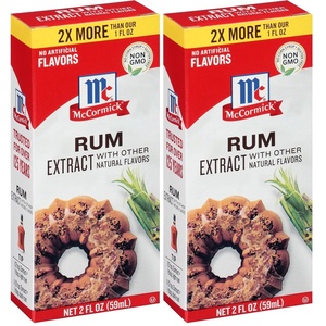 McCormick Rum Extract with Other Natural Flavors, 2 fl oz(2 Fl Oz (Pack of 2))