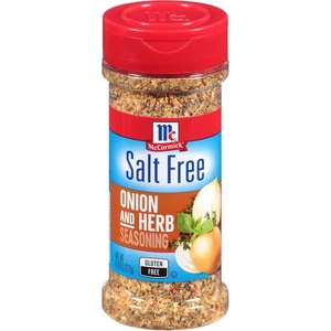 McCormick Salt Free Onion and Herb Seasoning, 4.16 oz (Pack of 6)(4.16 Ounce (Pack of 6))