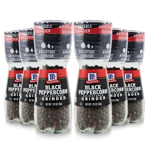 McCormick Sea Salt Grinder, 2.12 oz (Pack of 6) – One 6 Pack of 2.12 Ounce Glass Bottles of Mediterranean Sea Salt, Best for Tabletop Use(1.24 Ounce (Pack of 6))