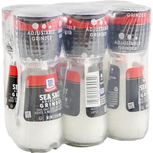 McCormick Sea Salt Grinder, 2.12 oz (Pack of 6) – One 6 Pack of 2.12 Ounce Glass Bottles of Mediterranean Sea Salt, Best for Tabletop Use(2.12 Ounce (Pack of 36))