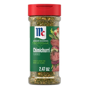 McCormick Seasoning, Chimichurri, Signature Seasonings, No MSG Added, Vibrant Parsley & Zesty Garlic Flavor, Shake On, For Roasted Meats & Veggies, Rice, Sauces & Marinades, 2.47 oz