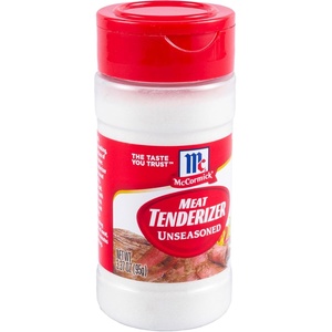 McCormick Unseasoned Meat Tenderizer, 3.37 oz (Pack of 6)(3.37 Ounce (Pack of 6))