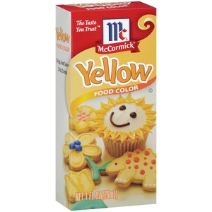 McCormick Yellow Food Color, 1 fl oz(1 Fl Oz (Pack of 6))